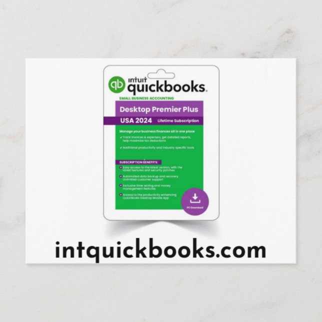 Carte Postale Quickbooks Desktop Premier 2024\intquickbooks.com (Devant)