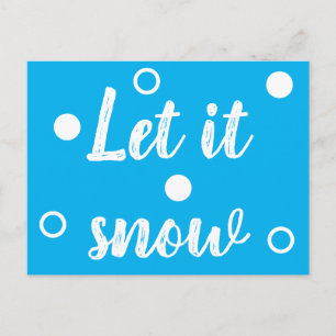 Carte Postale Qu'il neige