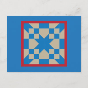 Carte postale Quilt - Route vers l'Oklahoma