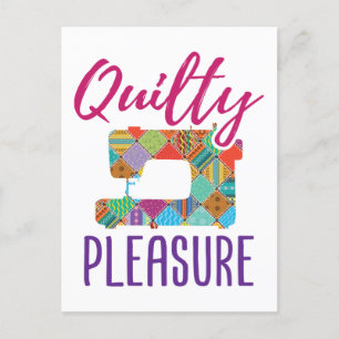 Carte Postale Quilty Plaisir Quilting Lover Quilter Sew Quilter