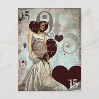 Carte Postale Quinceanera Postcard - Blank