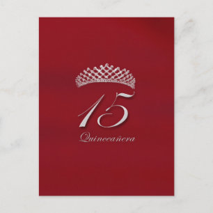 Carte Postale Quinceañera pour le 15ème anniversaire
