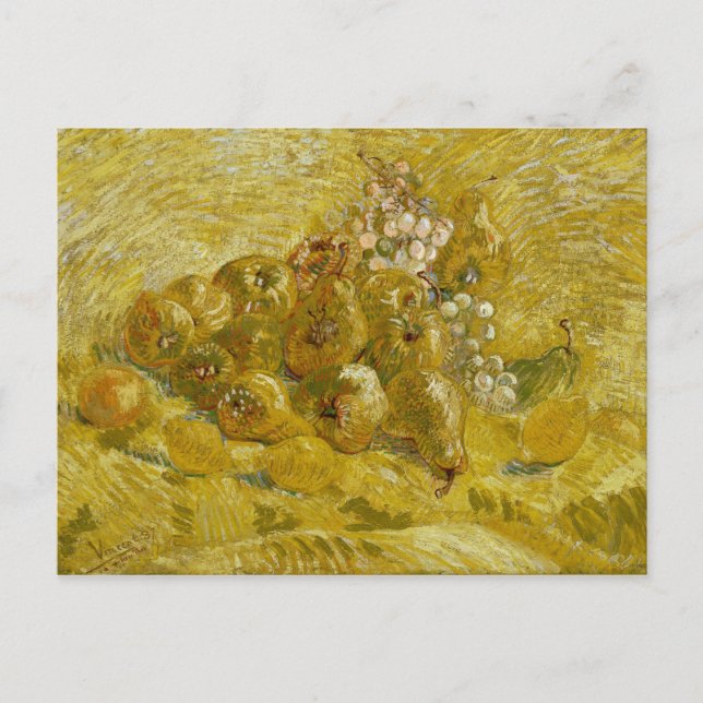 Carte Postale Quinces Lemons Pears Raisins de Van Gogh (Devant)