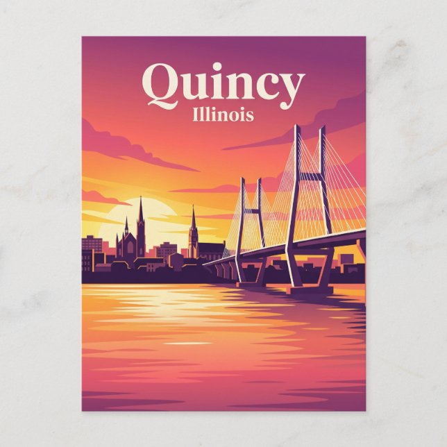 Carte Postale Quincy Illinois (Devant)