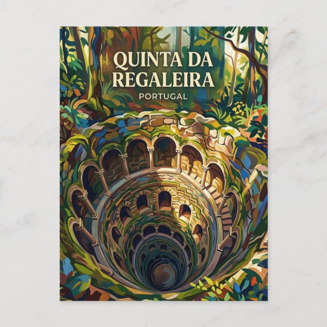 Carte Postale Quinta da Regaleira Portugal (Devant)