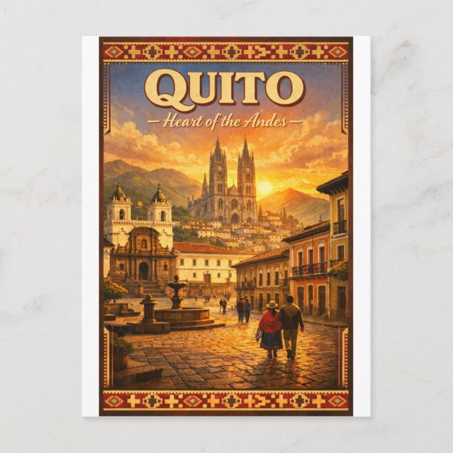 Carte Postale QUITO – Cœur des Andes (Devant)