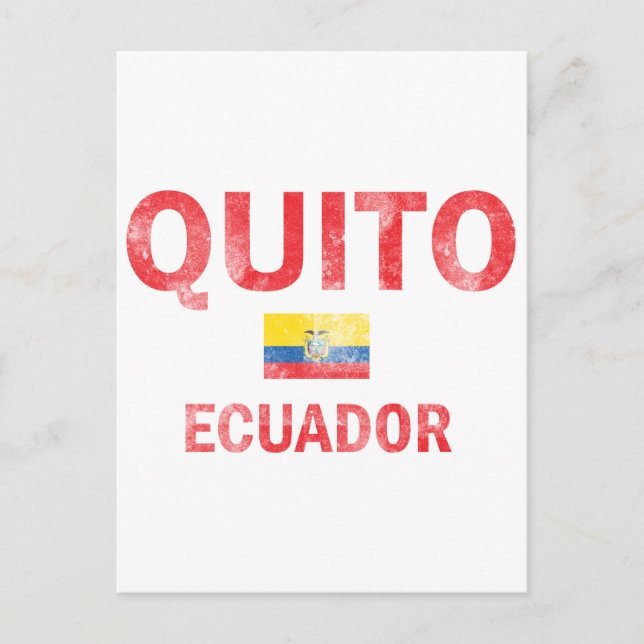 Carte Postale Quito Ecuador (Devant)