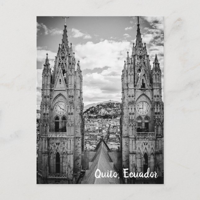 Carte Postale Quito, Equateur Basílica del Voto Nacional (Devant)