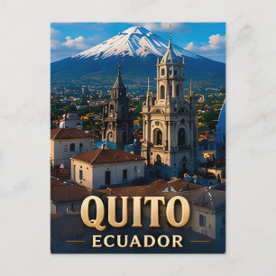 Carte Postale Quito Équateur Voyage Cité Souvenir