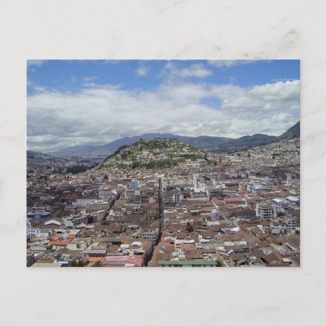 Carte Postale Quito, Equateur vue aérienne (Devant)