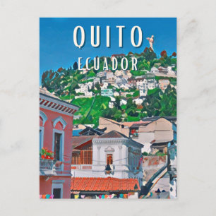 Carte Postale Quito, la capitale équatorienne