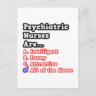 Carte Postale Quiz des infirmières psychiatriques...Plaisanterie