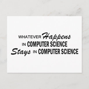 Carte Postale Quoi qu'il arrive - Informatique