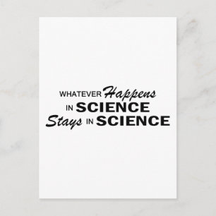 Carte Postale Quoi qu'il arrive - Science