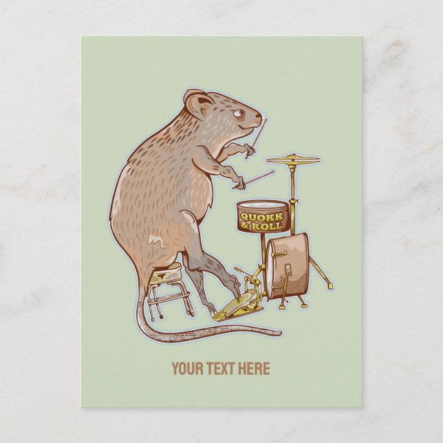 Carte Postale Quokka Animal Australien Batteur (Devant)