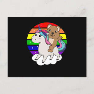 Carte Postale Quokka Unicorn Rainbow Animaux Quokkas Unicorns