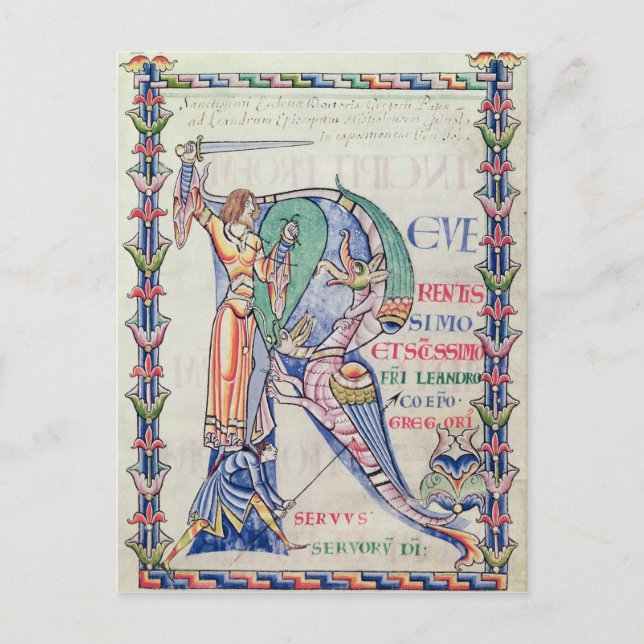 Carte Postale 'R' initial historique (Devant)