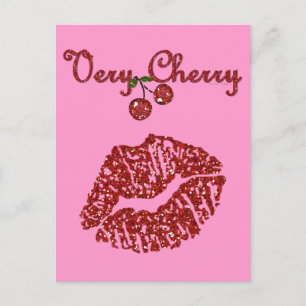 Carte Postale RAB Rockabilly Très Cerise Kiss