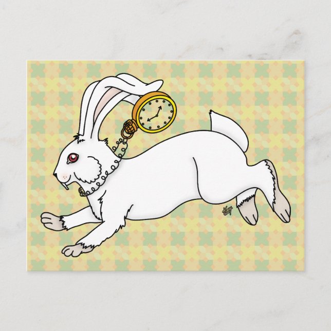 Carte postale Rabbit blanc (Devant)