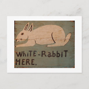 Carte Postale Rabbit d'art populaire