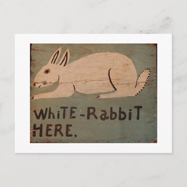 Carte Postale Rabbit d'art populaire (Devant)