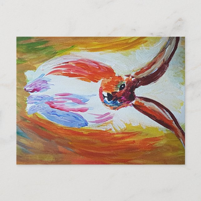 Carte Postale Rabbit moderne (Devant)