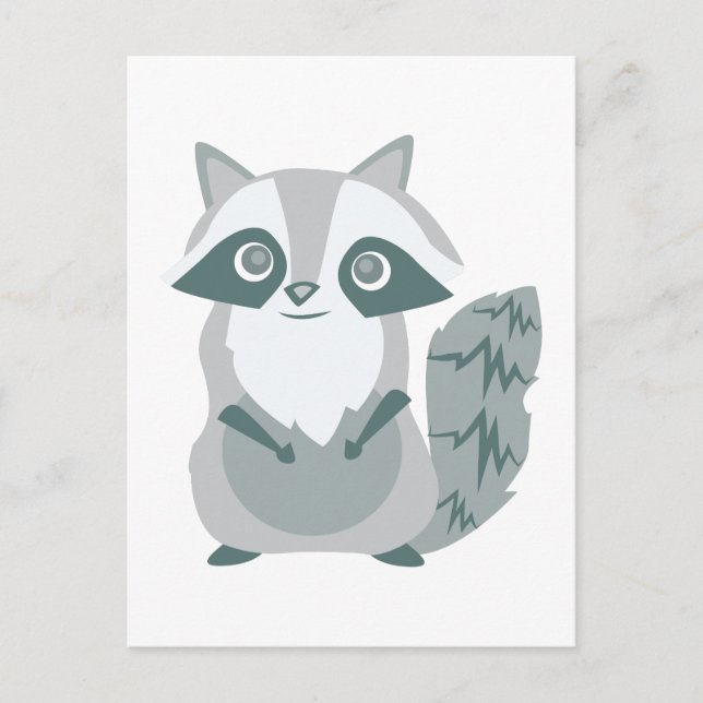 Carte Postale Raccoon (Devant)