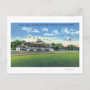 Carte Postale Raceway View de Grand Stand, Club House,