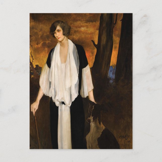 Carte Postale Rachel Strong par Léon Bakst 1924 (Devant)