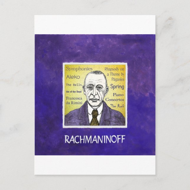Carte Postale Rachmaninov (Devant)