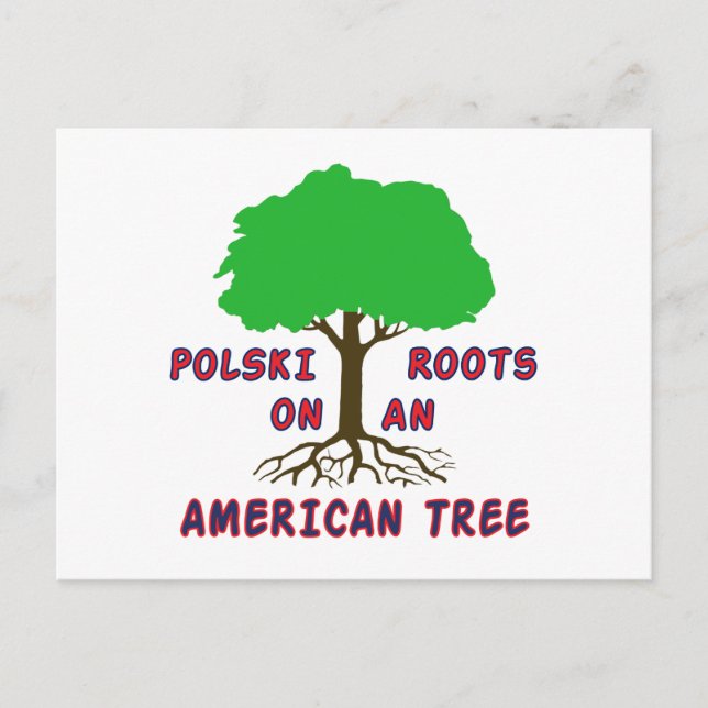 Carte Postale Racines américaines Polski (Devant)