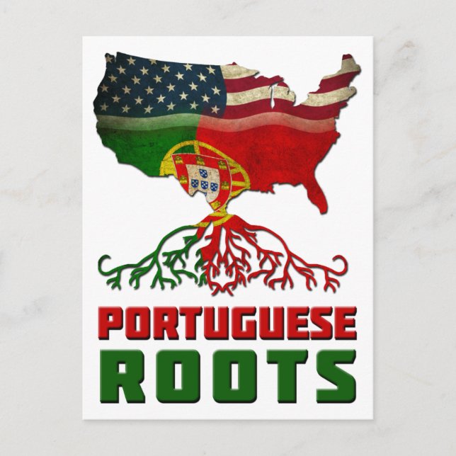 Carte Postale Racines américaines portugaises (Devant)