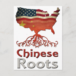 Carte Postale Racines chinoises américaines