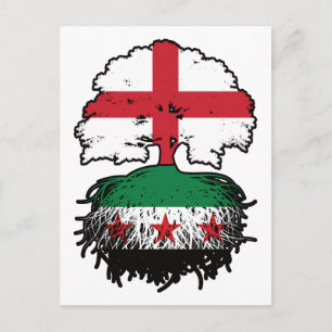 Carte Postale Racines & Couronne : Arbre Angleterre-Syrie
