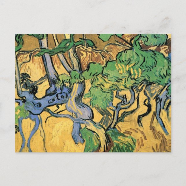 Carte Postale Racines et troncs d'arbre par Vincent van Gogh (Devant)