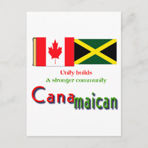 Carte Postale racines jamaïcaines-canadiennes