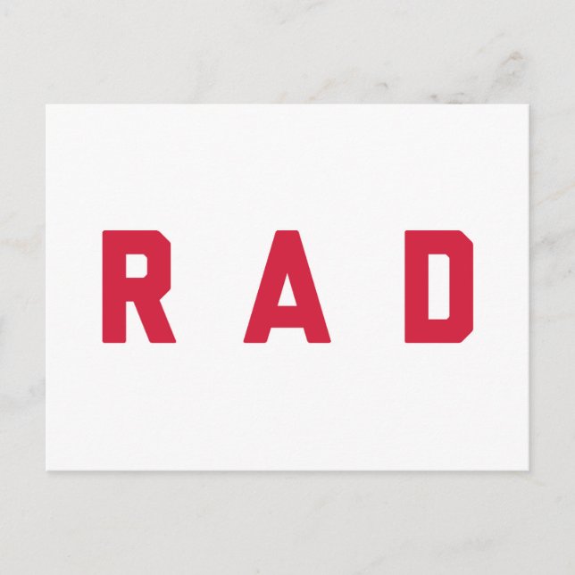 Carte Postale Rad Funny Quote (Devant)