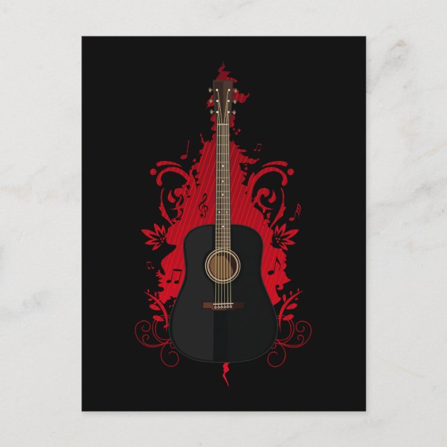 Carte Postale Rad Guitare (Devant)
