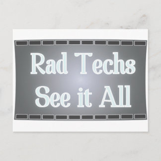 Carte Postale Rad Techs See It All (Film X-Ray)
