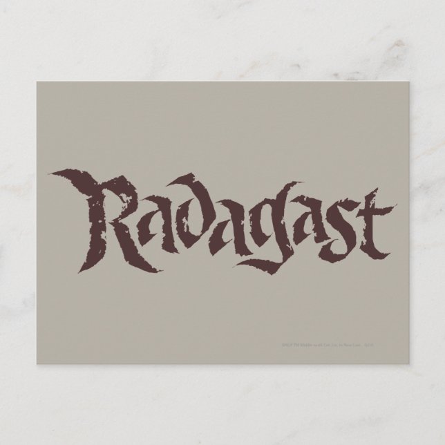 Carte Postale RADAGAST™ Nom solide (Devant)