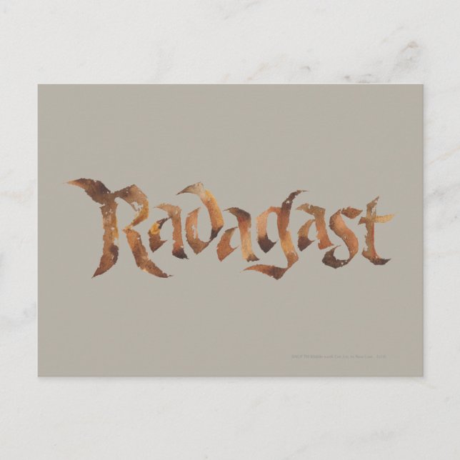 Carte Postale RADAGAST™ Nom Texté (Devant)