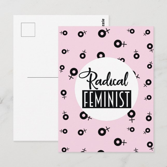Carte Postale Radical féministe (Devant / Derrière)