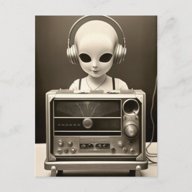 Carte Postale Radio Alien (Devant)
