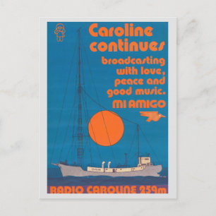 Carte Postale Radio Caroline 259 - bateau Mi Amigo