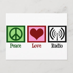 Carte Postale Radio Peace Love