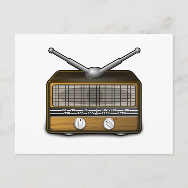 Carte Postale Radio vintage (Devant)