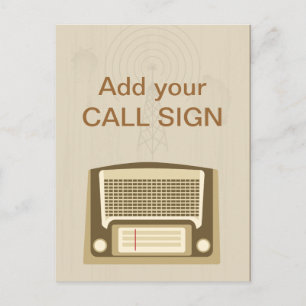 Carte Postale radio vintage