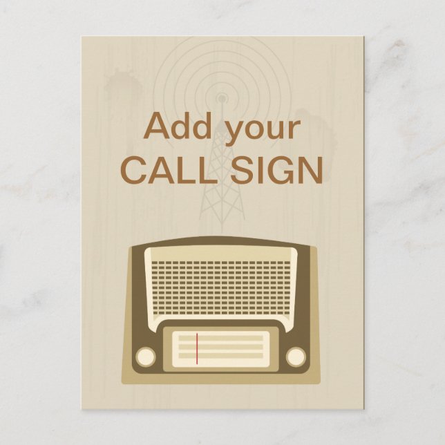 Carte Postale radio vintage (Devant)