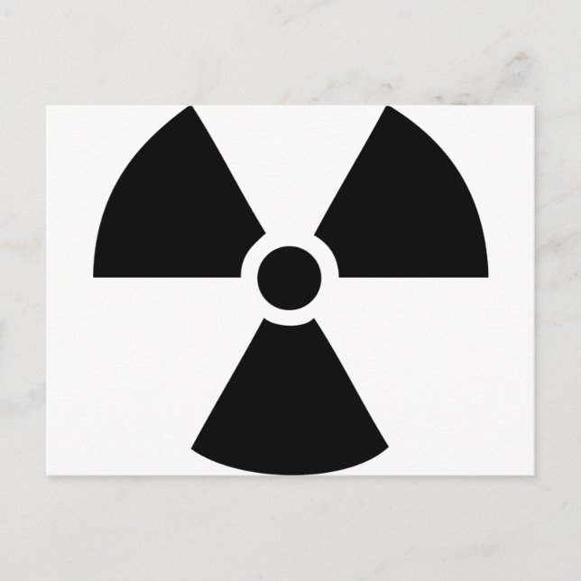 Carte Postale radioactif (Devant)