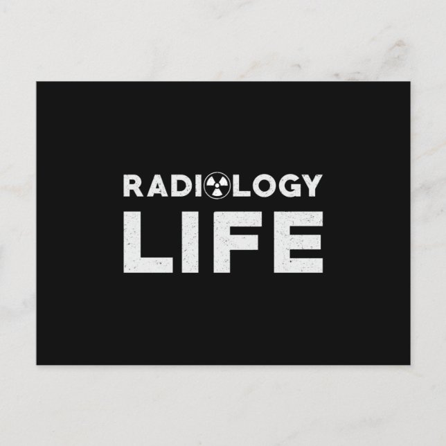 Carte Postale Radiologie Vie Tech Rad Technologue Xray Tech (Devant)